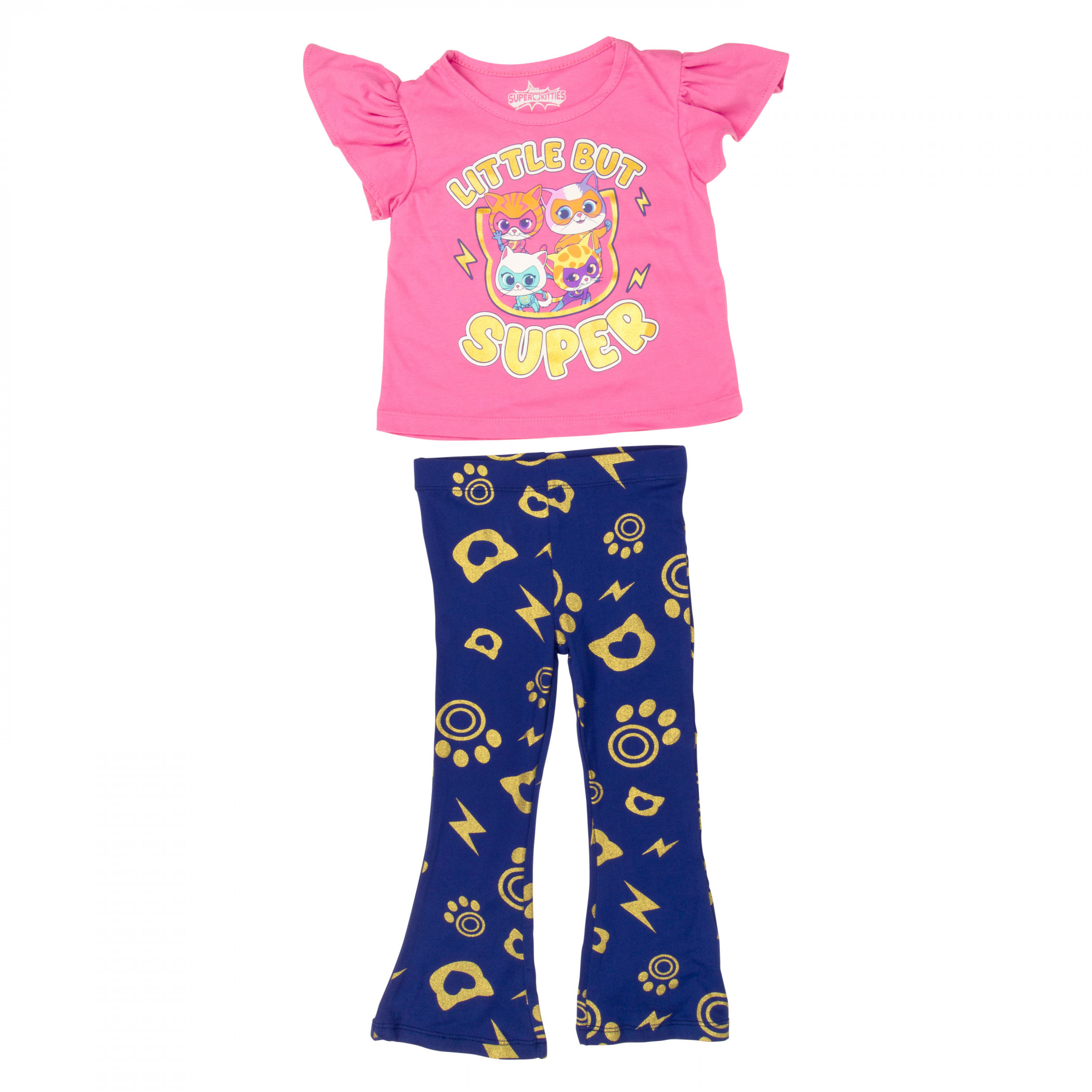 Super Kitties "Little But Super" Toddler Girl's 2-Piece Legging Set